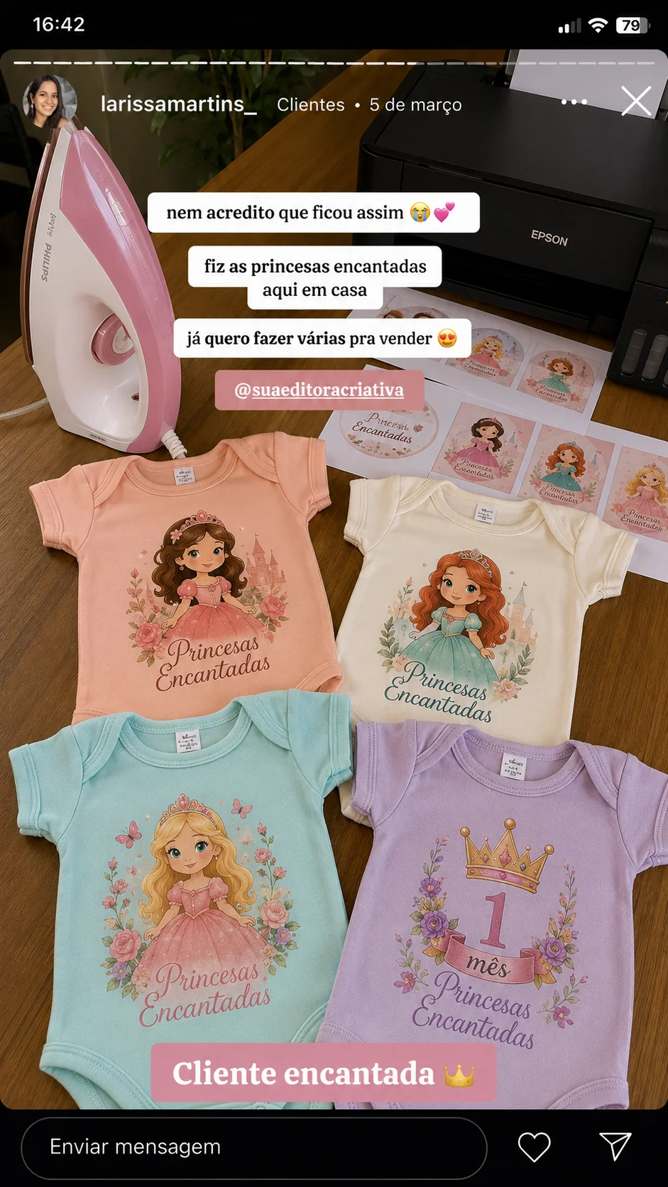 Estampa Princesas Disney bebê