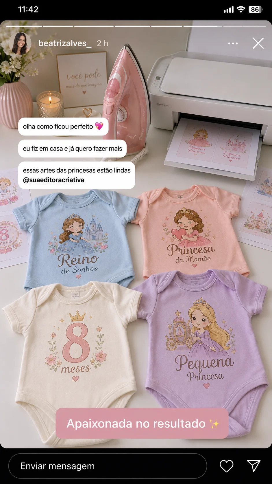 Estampa Princesas Disney bebê